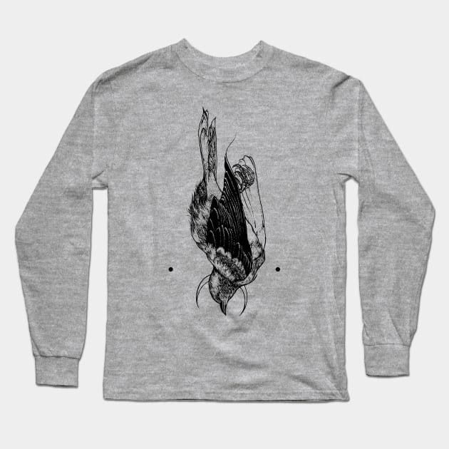 Moonbird Long Sleeve T-Shirt by rottenfantom